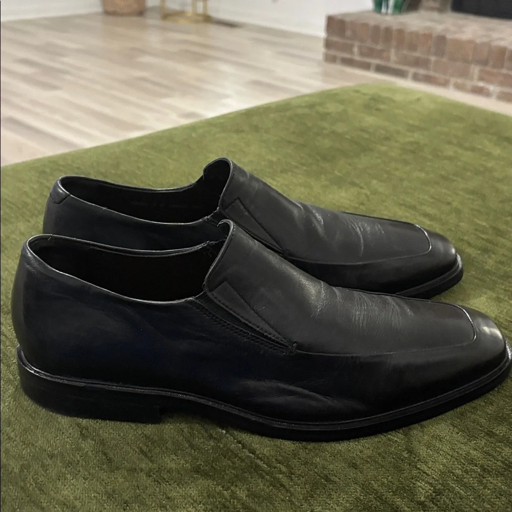 Cole Haan Air Jackson Black‎ Leather Slip On Loafer Shoes Men Size 9